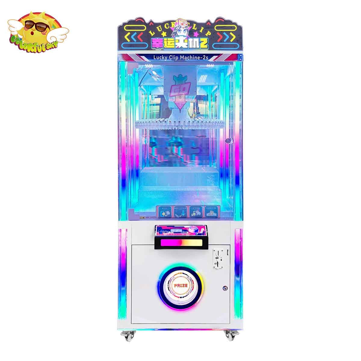 Lucky Clip Machine 68 Clips Skill Coin Operated Game Arcade Machine Neo ...